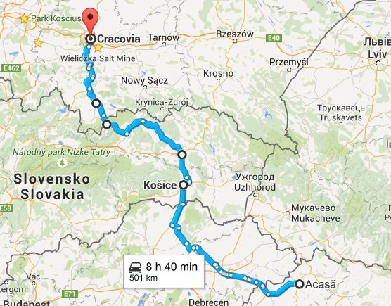 Itinerary - Satu Mare Krakow